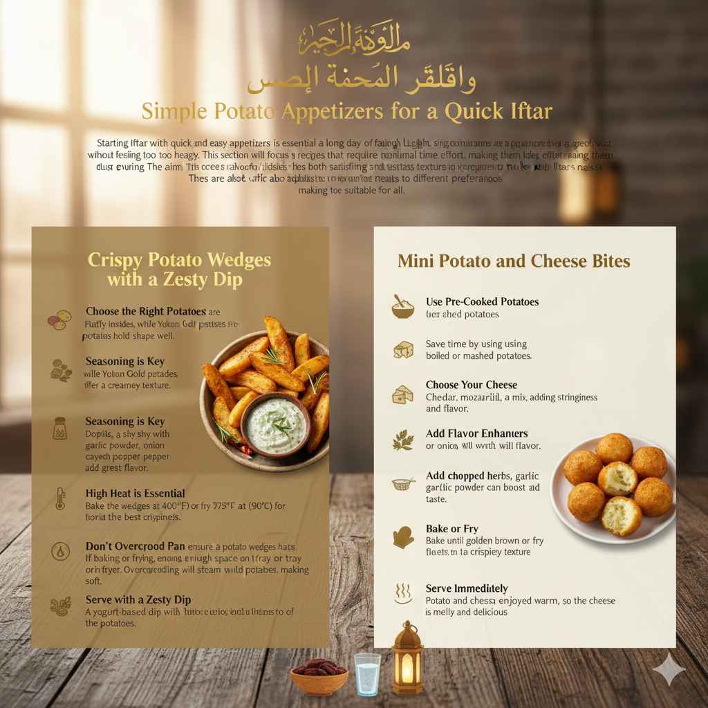 Simple Potato Appetizers for a Quick Iftar