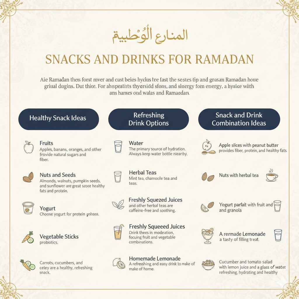 Snacks and Drinks for Ramadan