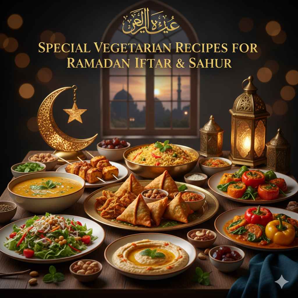 Special Vegetarian Recipes for Ramadan Iftar & Sahur