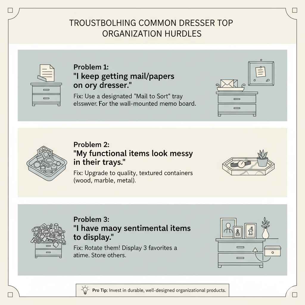 Troubleshooting Common Dresser Top Organization Hurdles