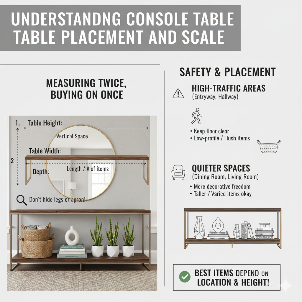 Understanding Console Table Placement and Scale