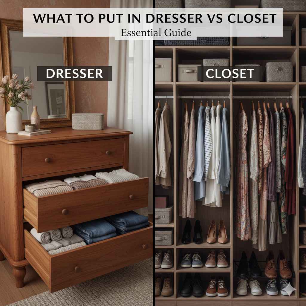 What To Put In Dresser Vs Closet: Essential Guide