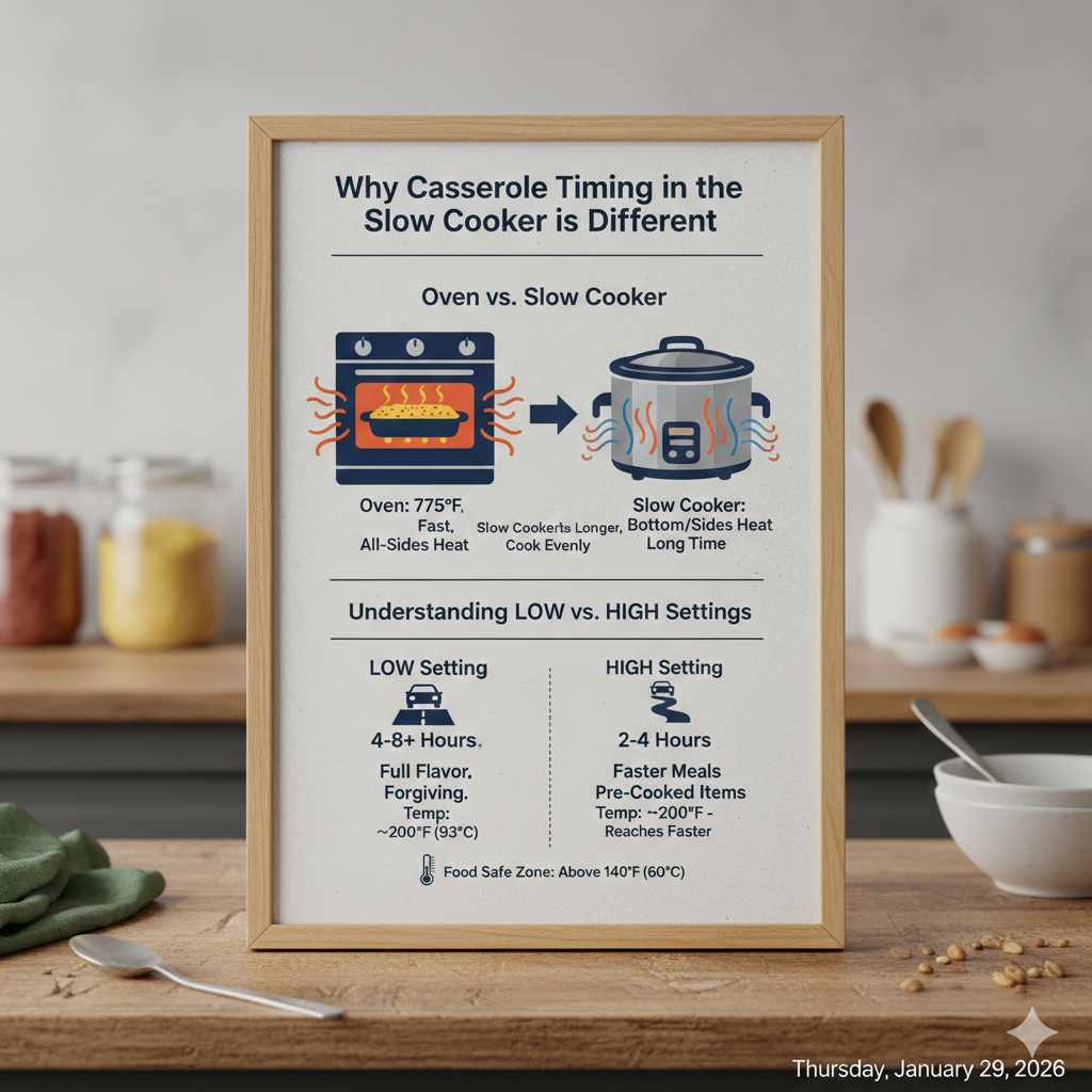 Why Casserole Timing in a Slow Cooker is Different