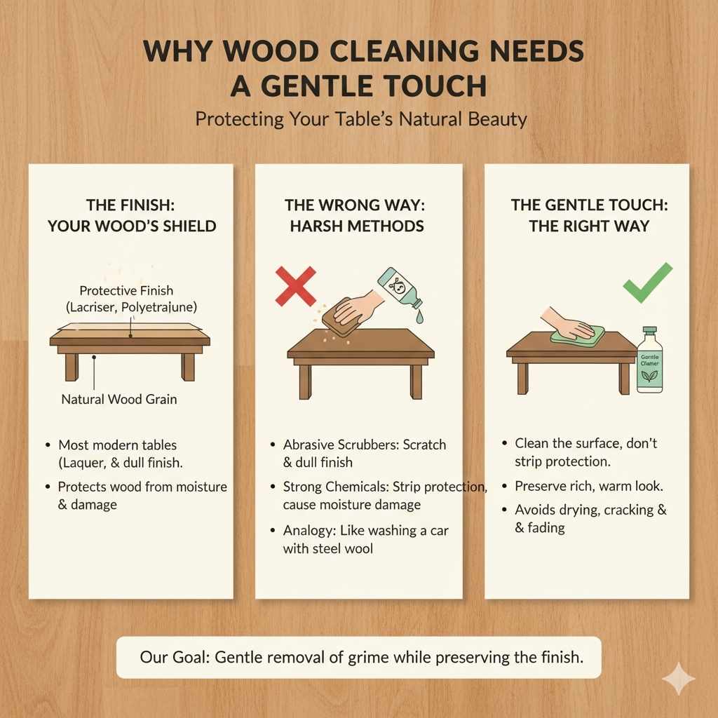 Why Wood Cleaning Needs a Gentle Touch