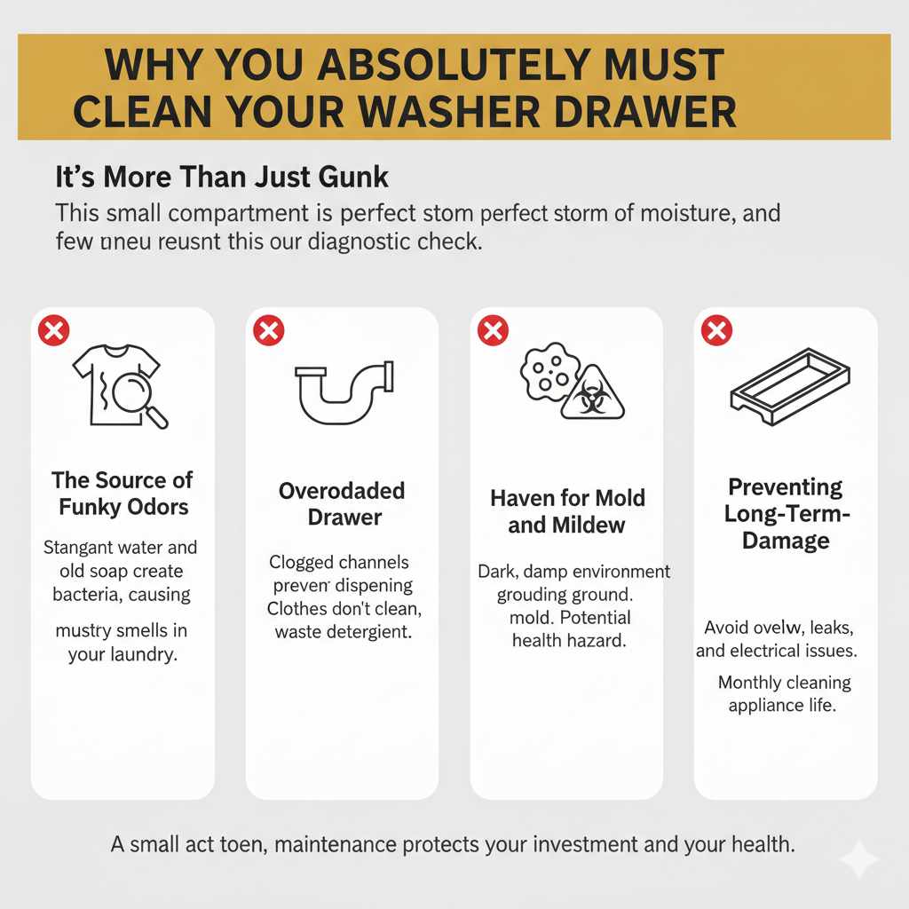 Why You Absolutely Must Clean Your Washer Drawer