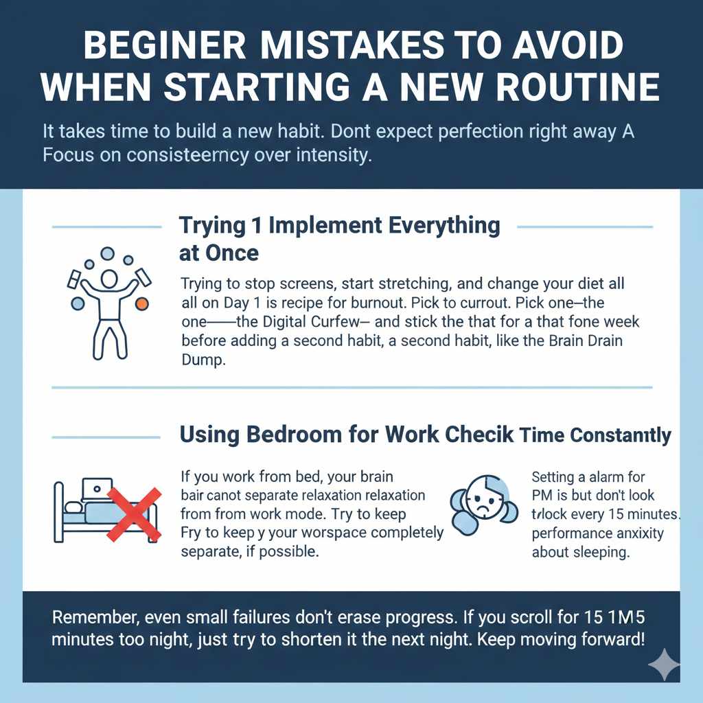 Beginner Mistakes to Avoid When Starting a New Routine