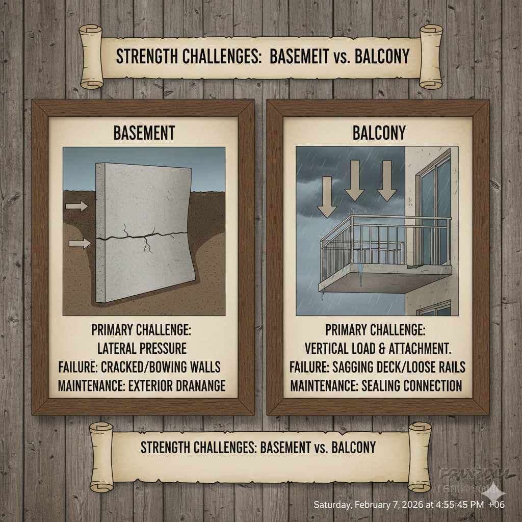 Comparing Basement and Balcony Load Management