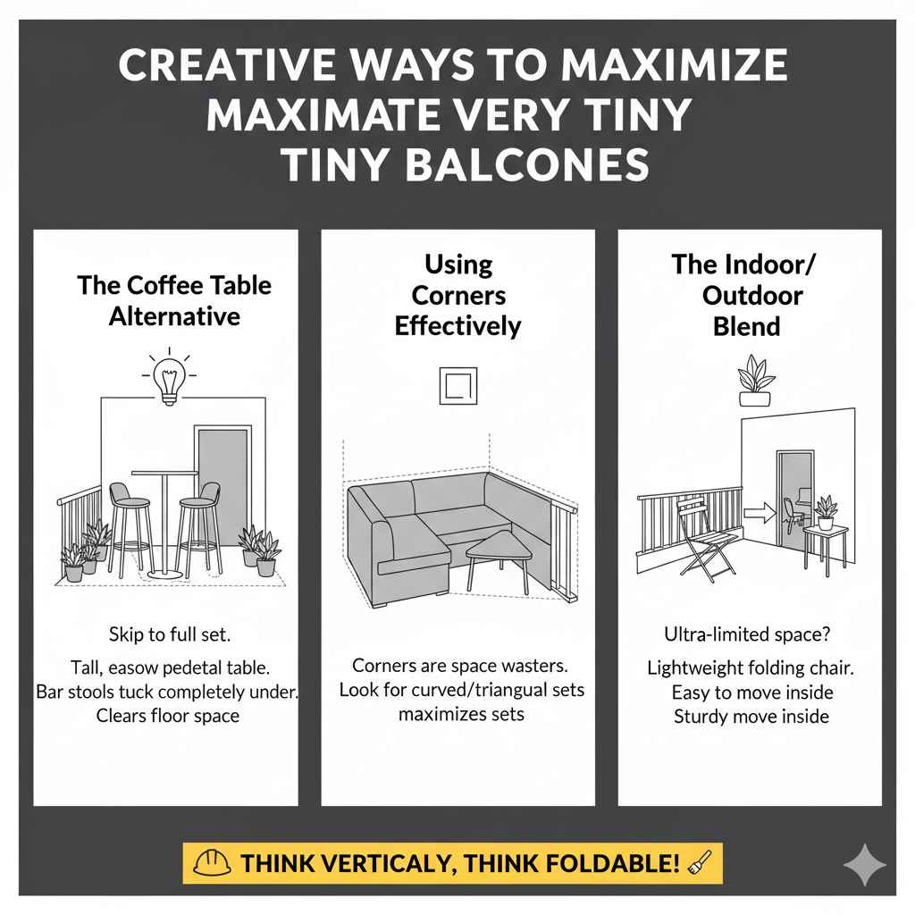 Creative Ways to Maximize Very Tiny Balconies