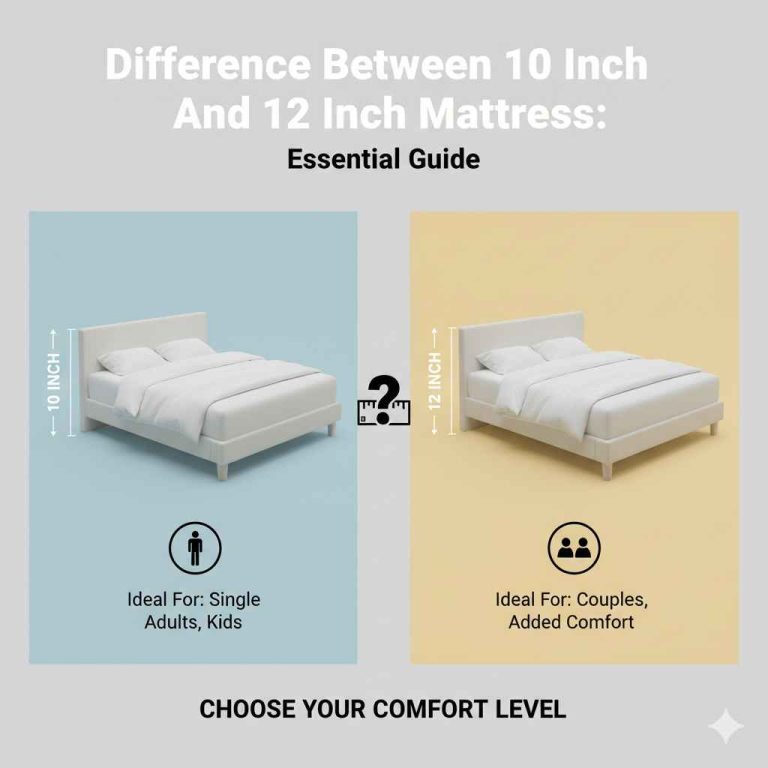 Difference Between 10 Inch And 12 Inch Mattress: Essential
