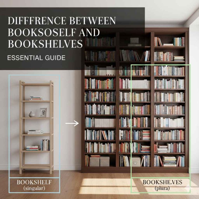 Difference Between Bookshelf And Bookshelves