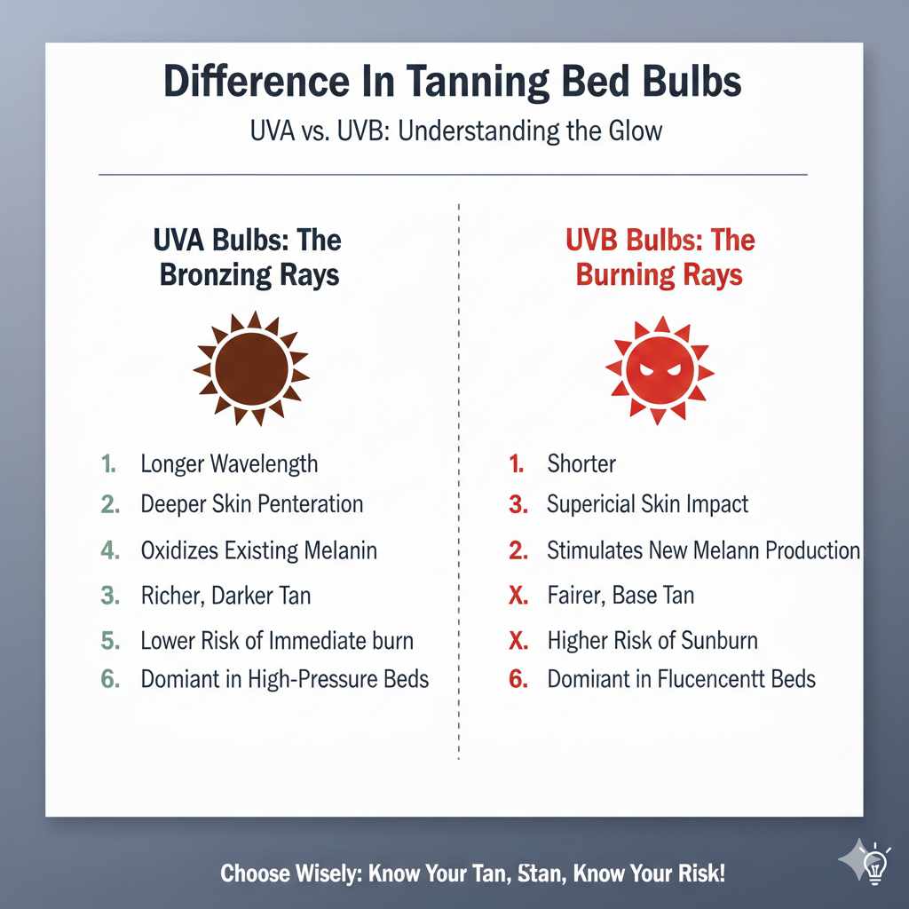 Difference In Tanning Bed Bulbs