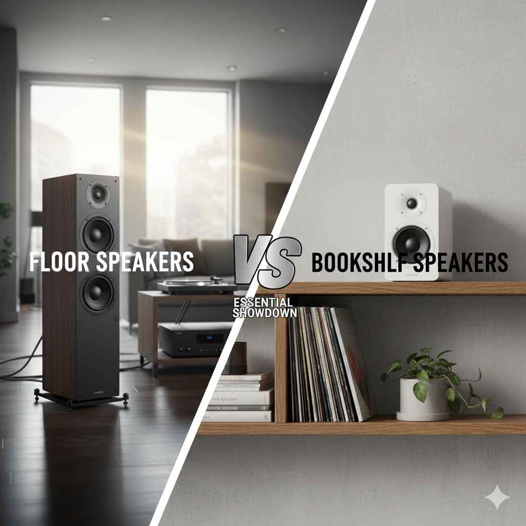 Floor Speakers Vs Bookshelf: Essential Showdown