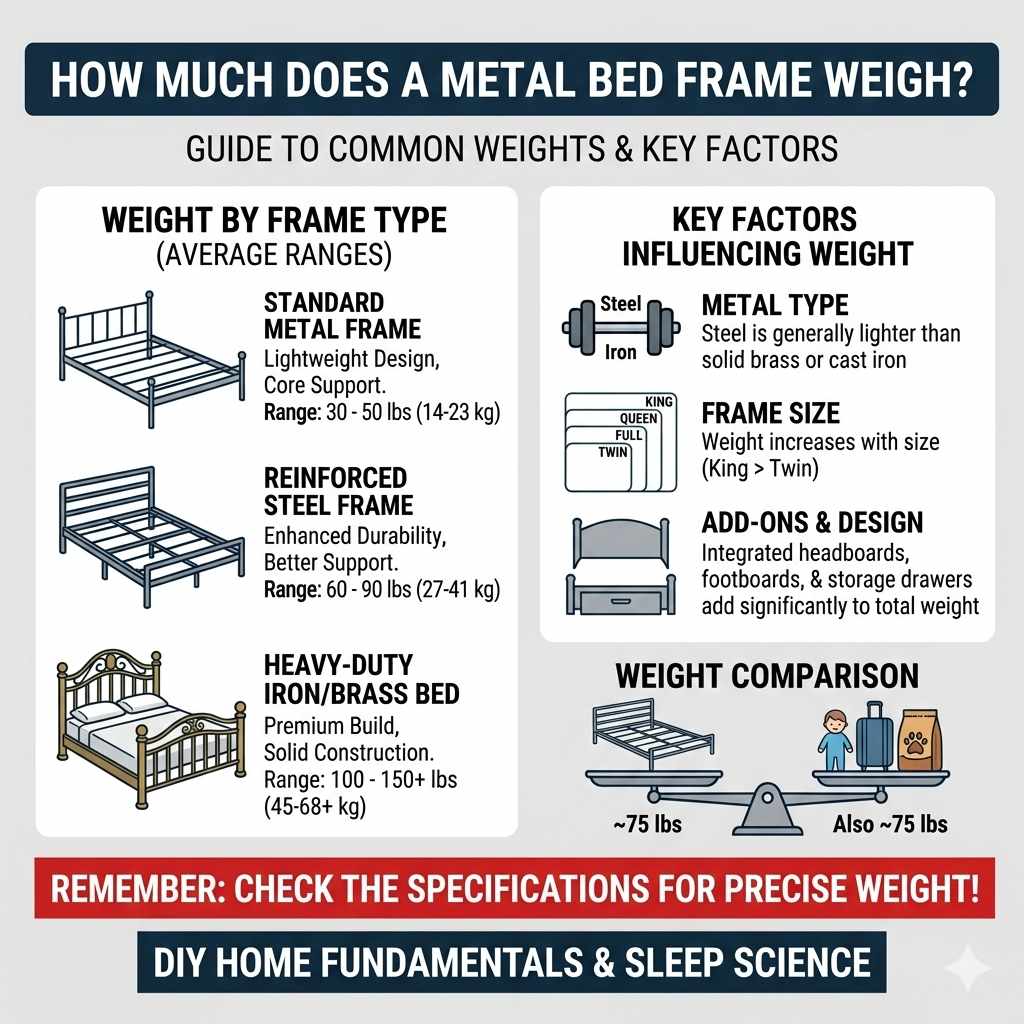 How Much Does A Metal Bed Frame Weight?