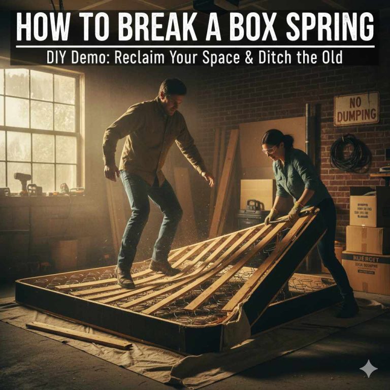 How To Break A Box Spring