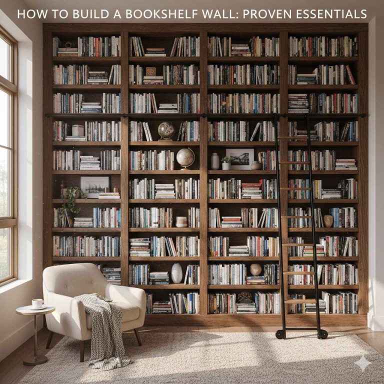 How To Build A Bookshelf Wall