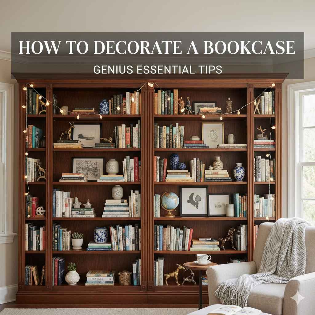 How To Decorate A Bookcase: Genius Essential Tips