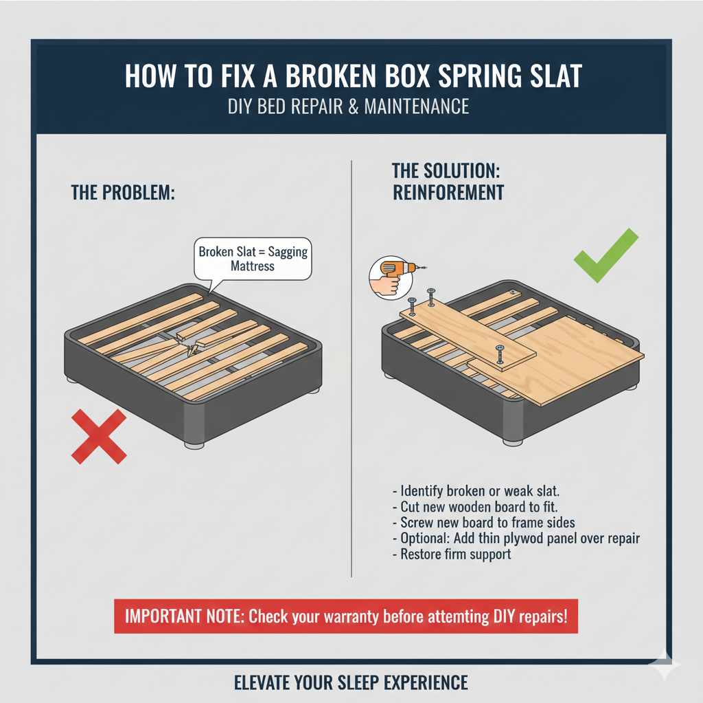How To Fix a Broken Box Spring Slat: Expert Guide