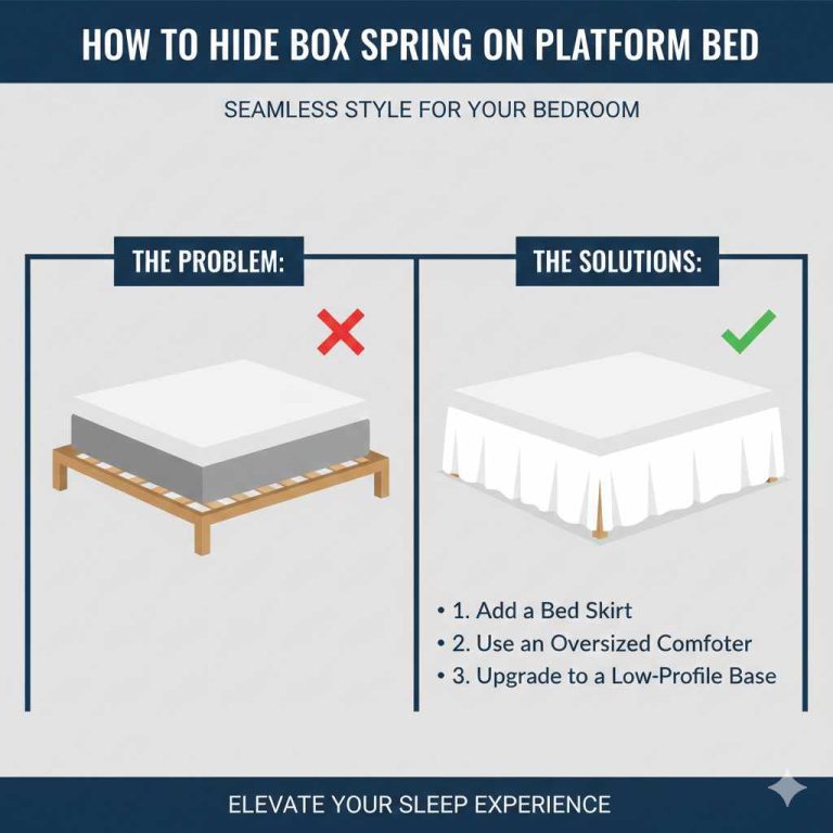 How To Hide Box Spring On Platform Bed