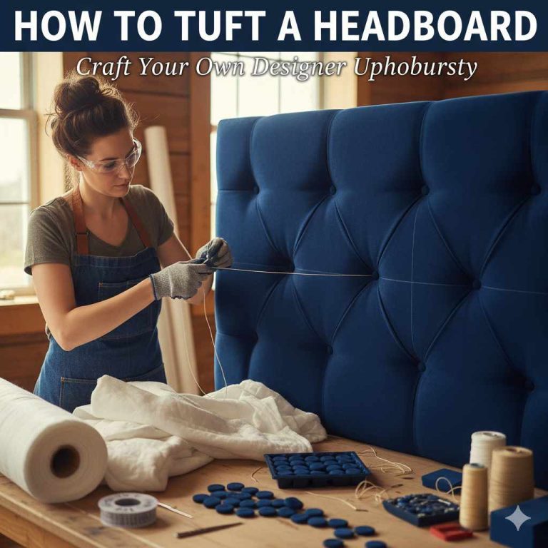 How To Tuft A Headboard