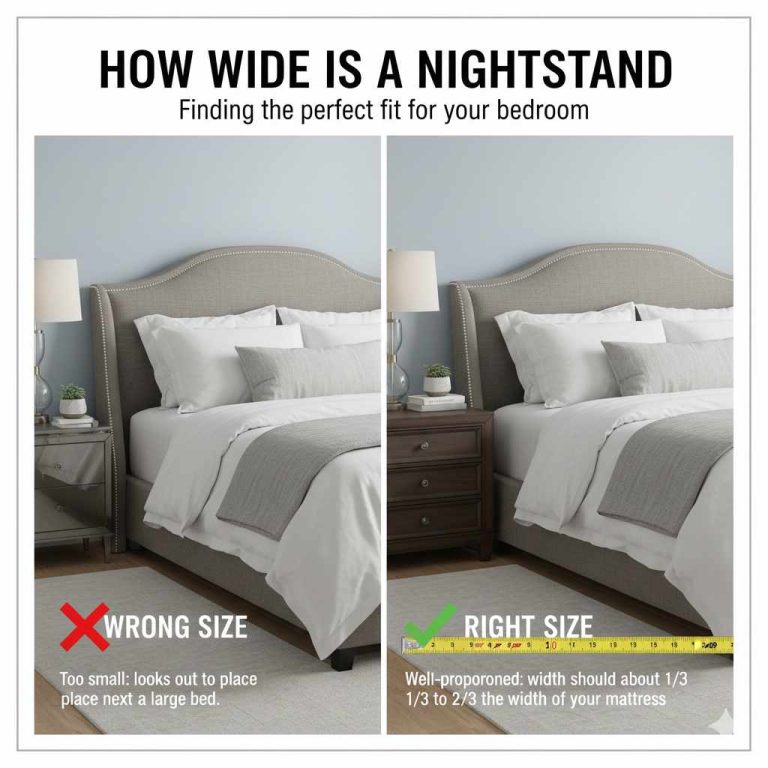 How Wide Is A Nightstand?