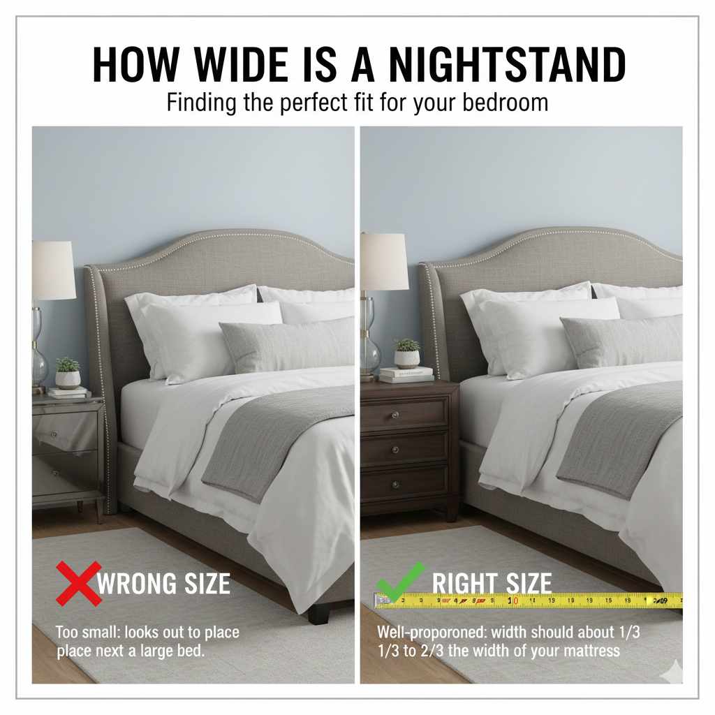 How Wide Is A Nightstand? Proven Essential Guide