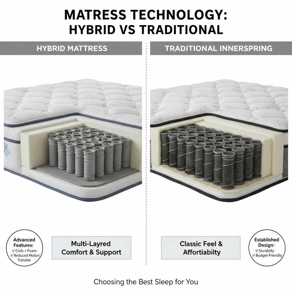 Hybrid Vs Traditional Mattress: Proven Best