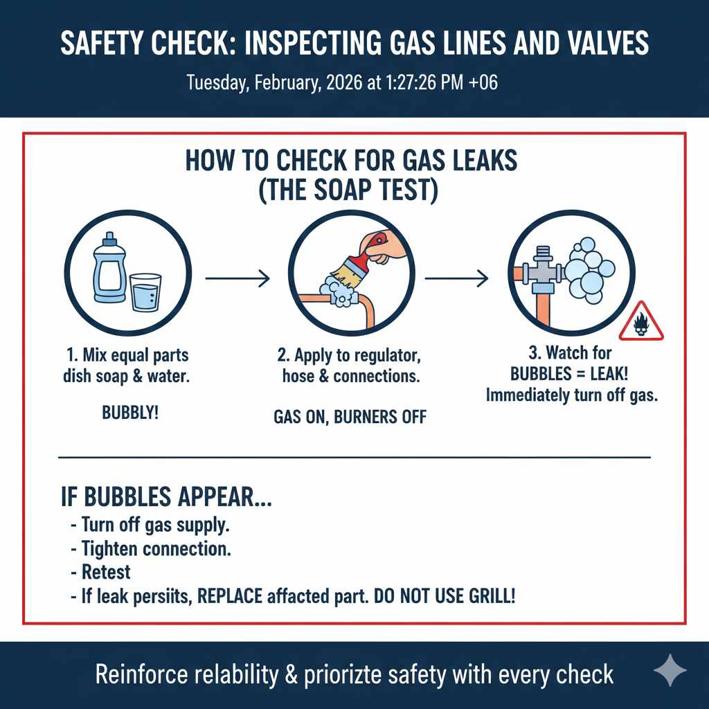Inspecting Gas Lines and Valves