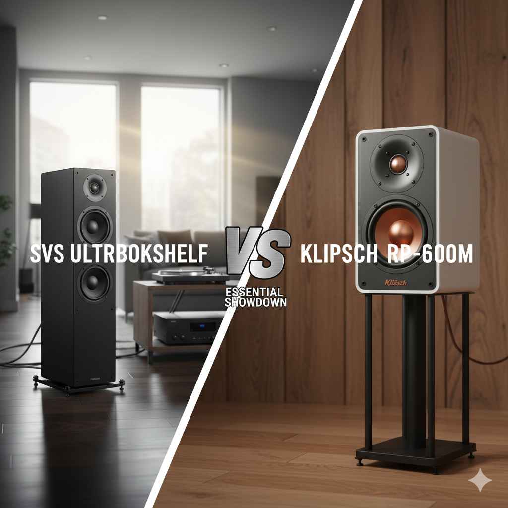 SVS Ultra Bookshelf Vs Klipsch RP600M: Essential Showdown