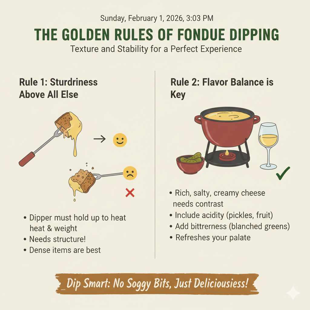 The Golden Rules of Fondue Dipping