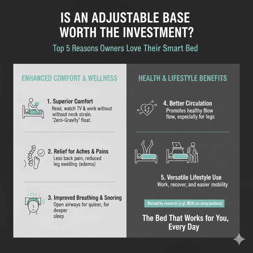 The Top 5 Reasons an Adjustable Base is Worth the Investment