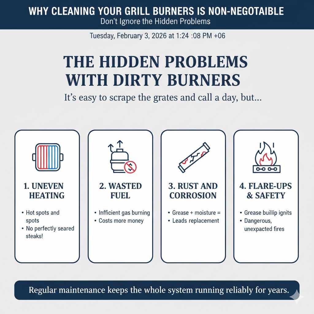 Why Cleaning Your Grill Burners is Non-Negotiable