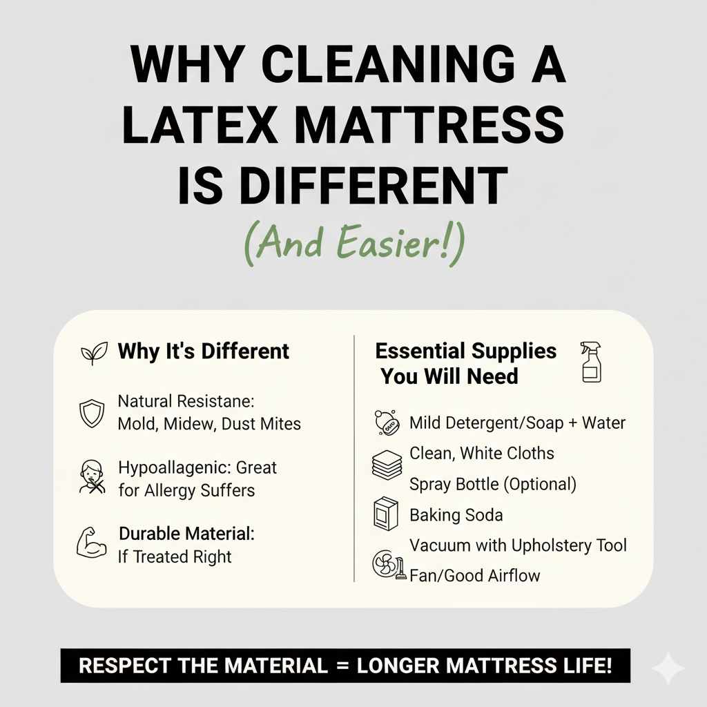 Why Cleaning a Latex Mattress is Different 
