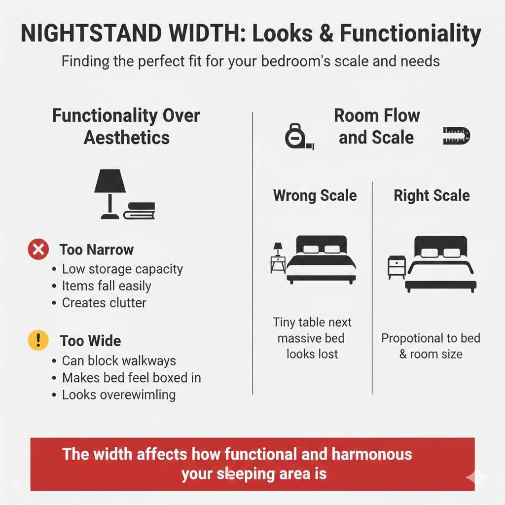 Why Nightstand Width Matters