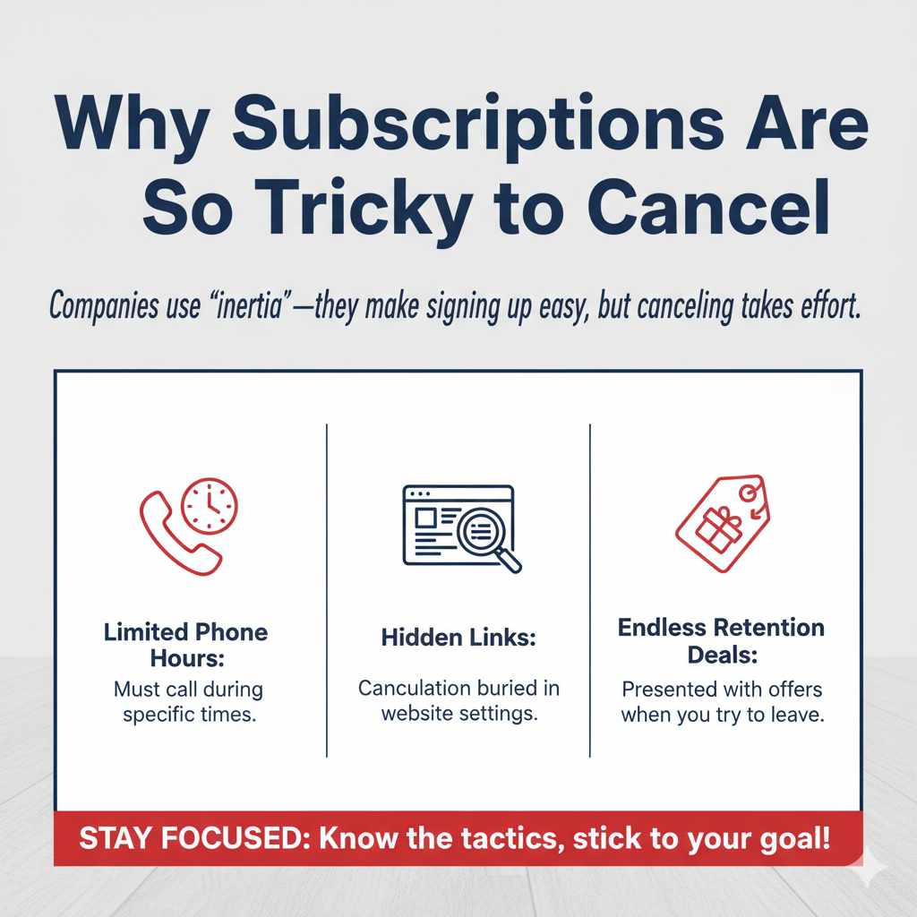 Why Subscriptions Are So Tricky to Cancel