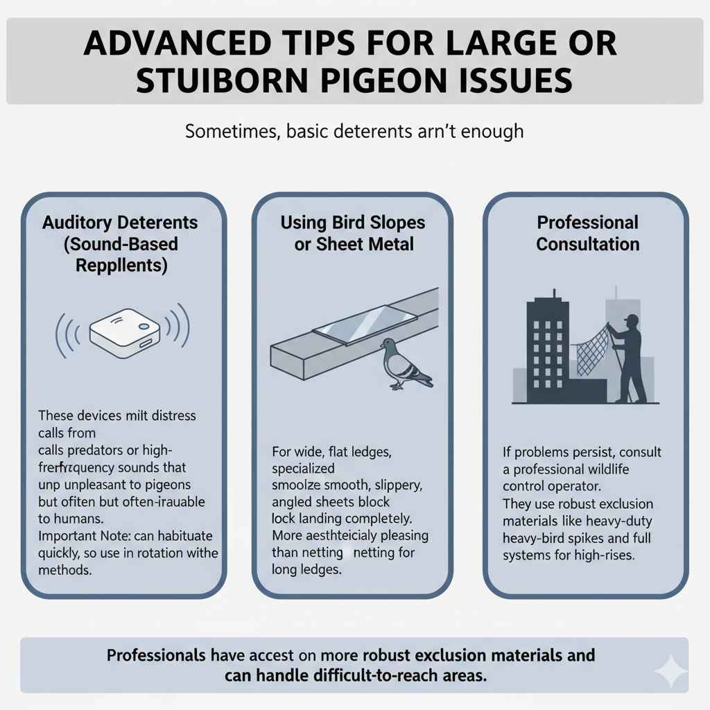 Advanced Tips for Large or Stubborn Pigeon Issues