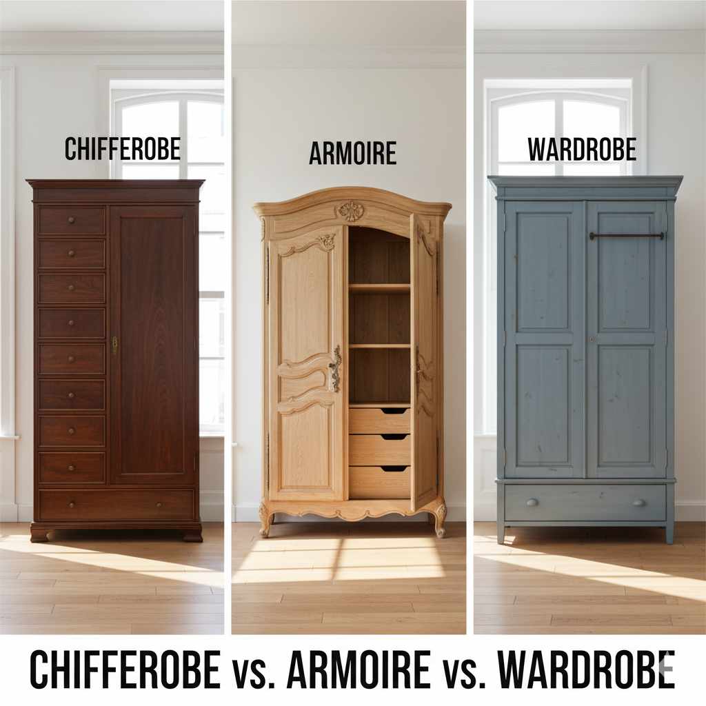 Chifferobe Vs Armoire Vs Wardrobe: Essential Guide