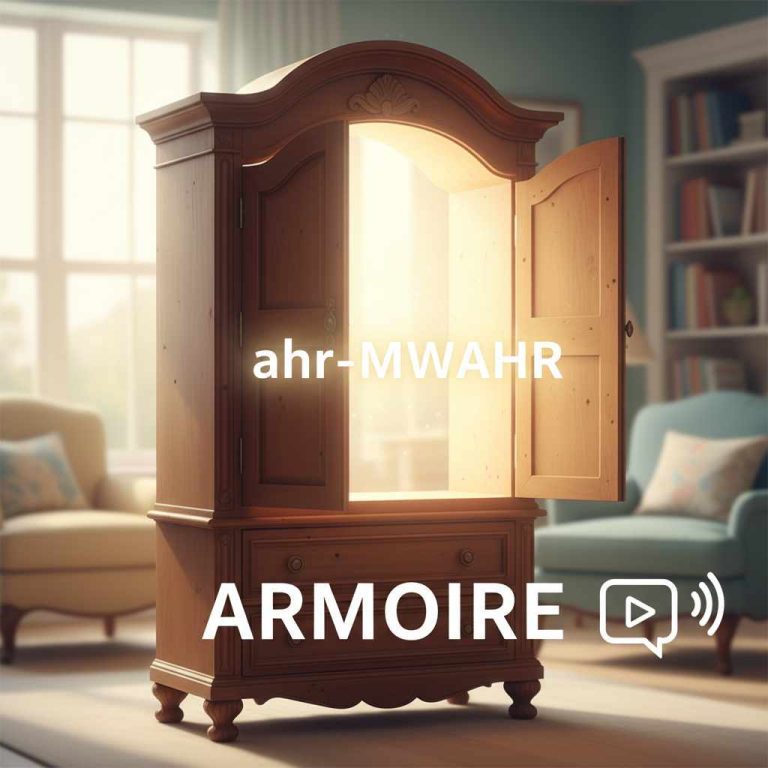 How To Pronounce Armoire In English