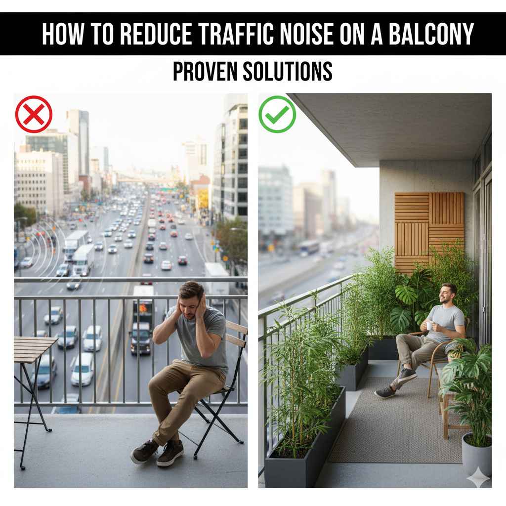 How To Reduce Traffic Noise On A Balcony: Proven Solutions