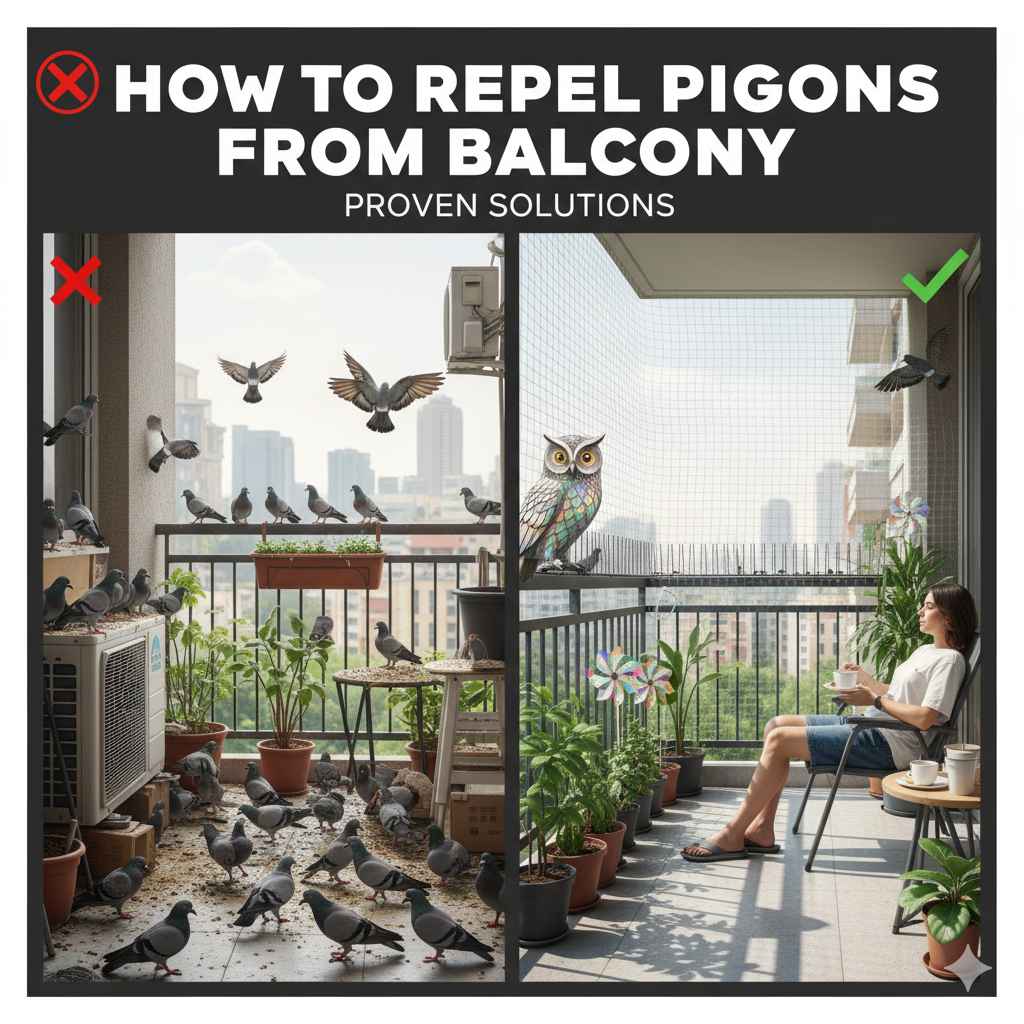 How To Repel Pigeons From Balcony: Proven Solutions