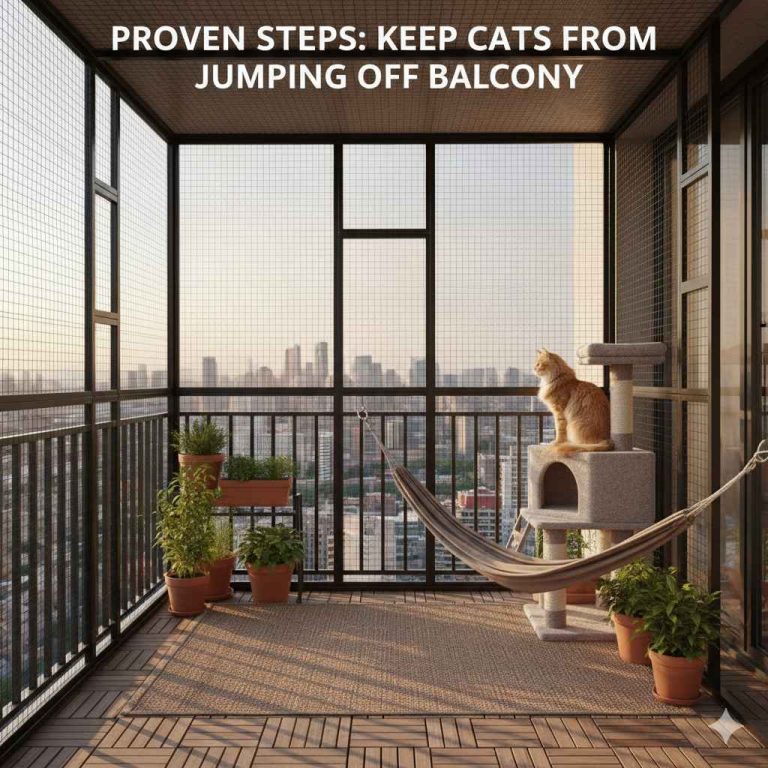 Keep Cats From Jumping Off Balcony