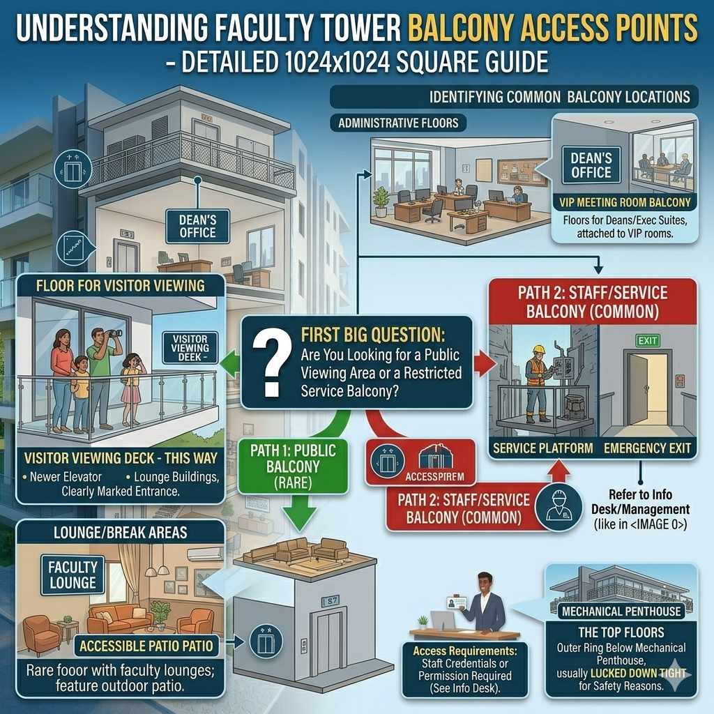 Understanding Faculty Tower Balcony Access Points