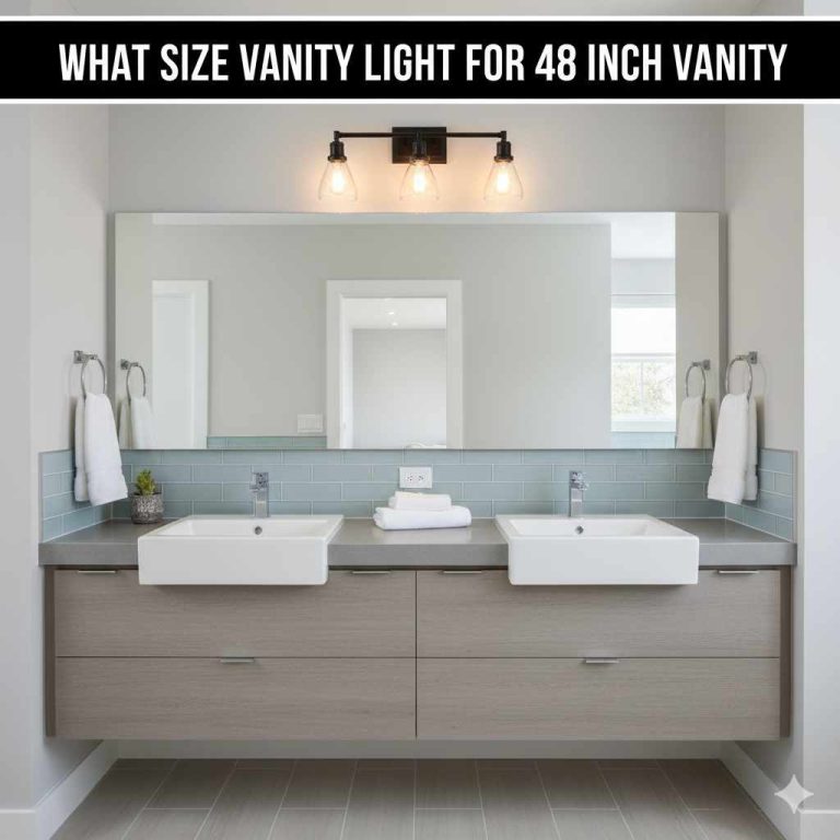 What Size Vanity Light For 48 Inch Vanity