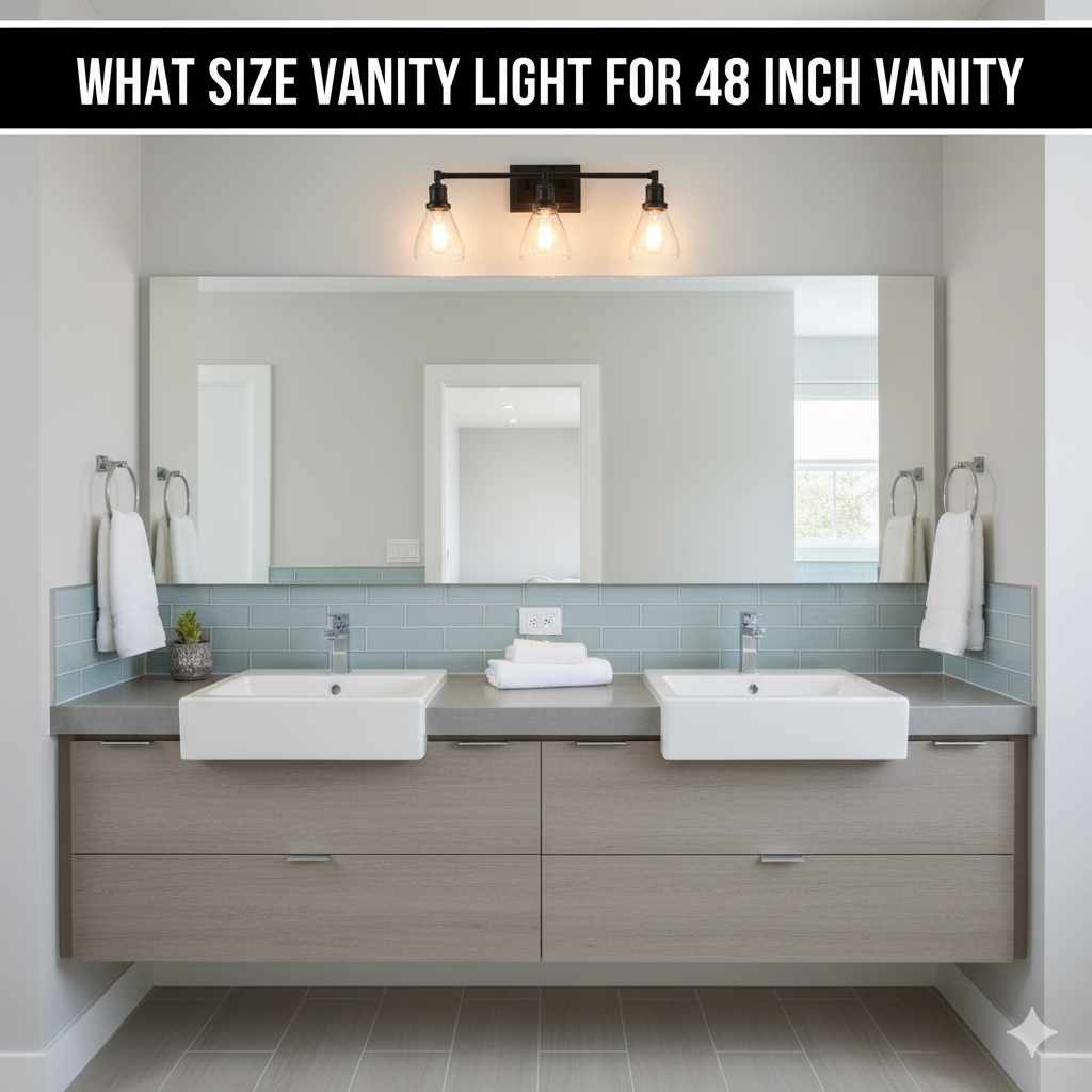 What Size Vanity Light For 48 Inch Vanity: Essential Guide