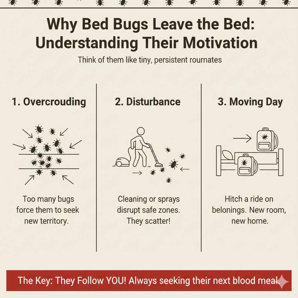 Why Bed Bugs Leave the Bed