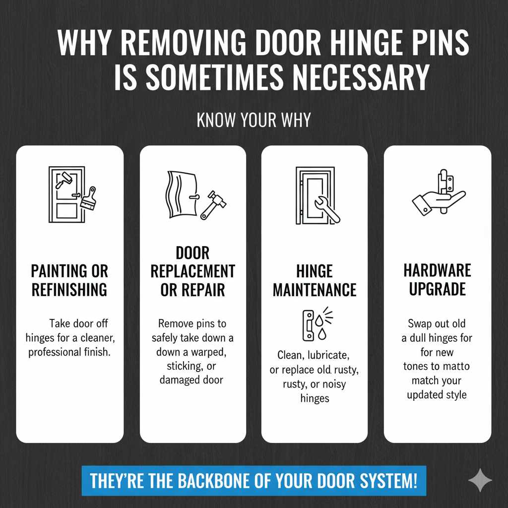 Why Removing Door Hinge Pins Is Sometimes Necessary