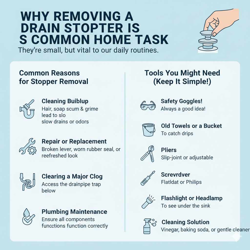 Why Removing a Drain Stopper is a Common Home Task