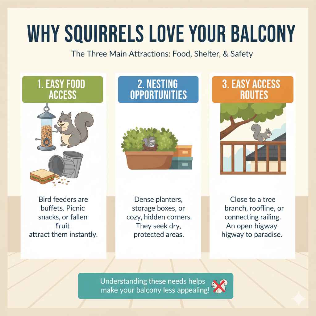 Why Squirrels Love Your Balcony