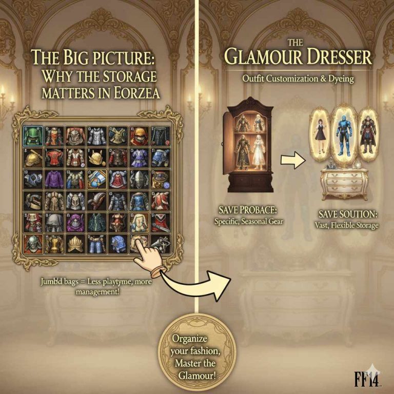 FF14 Armoire Vs Glamour Dresser: Essential Showdown