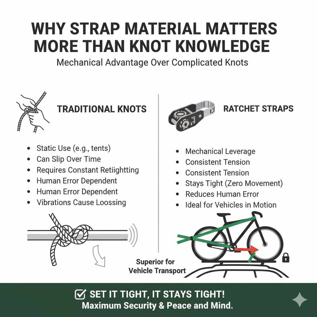 Why Strap Material Matters More Than Knot Knowledge