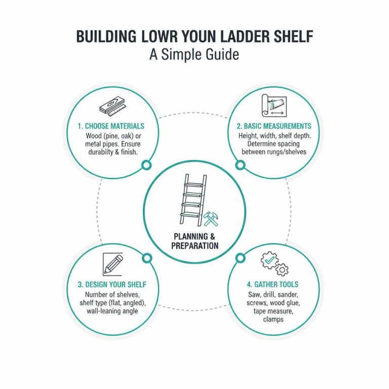 Simple Lader How to Make a Ladder Shelf: Simple DIY Guide